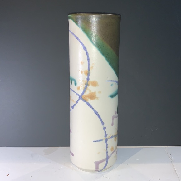 Vintage Helga Mader Vase Mid century Modern MCM  Canada Quebec - Picture 3 of 6